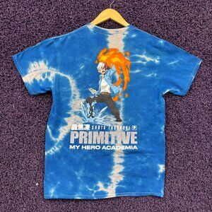 Primitive x My Hero Academia Shoto Todoroki Anime Tie Dye S
